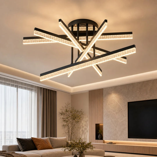 Πολυέλαιος LED με Τηλεχειριστήριο LT179/5BK, 68W, 5 Στοιχεία, Κρύο/Ζεστό/Ουδέτερο φως, Ρυθμιζόμενο, Μαύρο - 04_LT179-5BK.png
