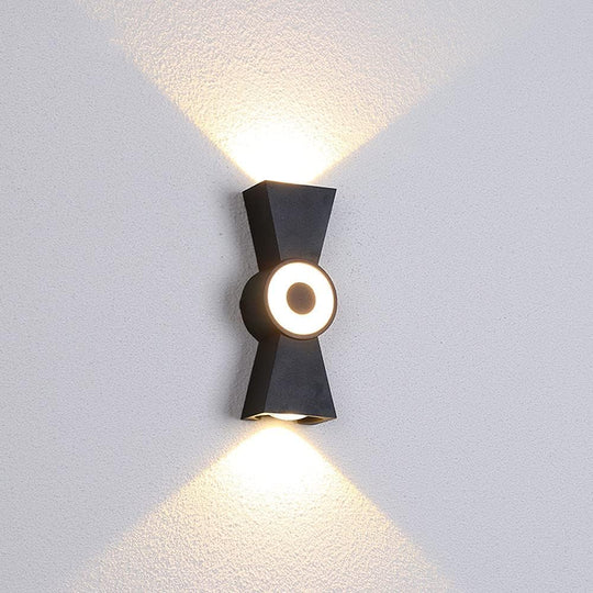 Φωτιστικό τοίχου LED εξωτερικού χώρου AX161, 7W, Metal, Μαύρο Φώτα τοίχου εξωτερικού χώρου Προεπιλεγμένος τίτλος Alessandro Design
