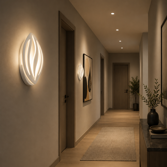 Λάμπα LED ORCHID 15W Πέταλο Κρύο/Ζεστό/Ουδέτερο Ακρυλικό Μεταλλικό Λευκό