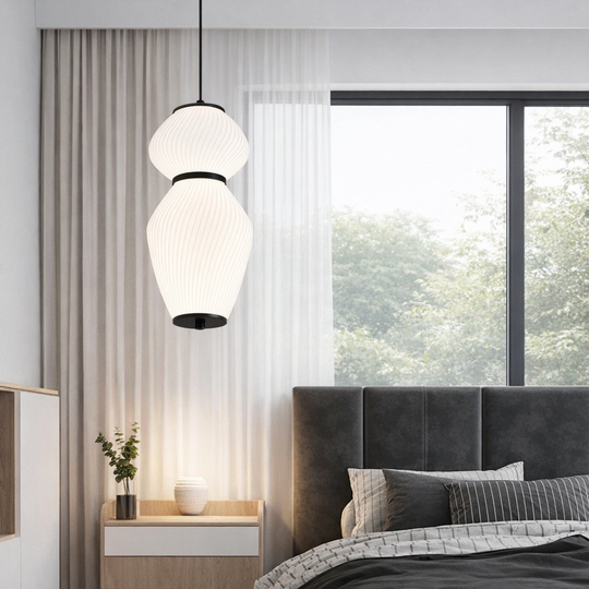 Κρεμαστός πολυέλαιος LUMA, 33W, Θερμό/Ψυχρό/Ουδέτερο φως 3000K/4500K/6000K, Διάμετρος 40,5 cm, Ύψος 16,5 cm, Λευκό, Plexiglas, Metal LED Πολυέλαιοι Προεπιλεγμένος τίτλος Alessandro Design