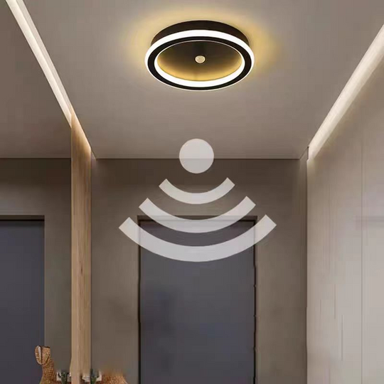 Πολυέλαιος LED με αισθητήρα κίνησης PS500BK, 28W, Κρύο/Ζεστό/Ουδέτερο φως, Μαύροι πολυέλαιοι LED Προεπιλεγμένος τίτλος Alessandro Design