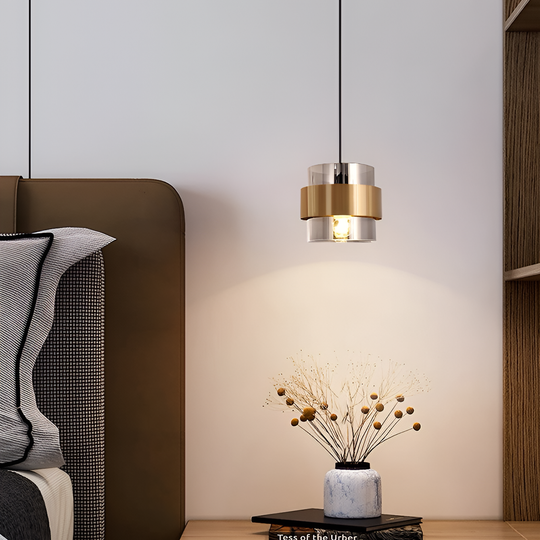 Κρεμαστός πολυέλαιος LC855/1GY, 1XE27, ρυθμιζόμενο ύψος, γυαλί και μεταλλικοί σύγχρονοι πολυέλαιοι Προεπιλεγμένος τίτλος Alessandro Design