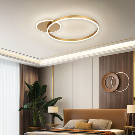 Πολυέλαιος LED με Τηλεχειριστήριο RINOVA 34W, Κρύο/Ζεστό/Ουδέτερο φως, Ρυθμιζόμενο, Γυαλιστερό Χρυσό LED Πολυέλαιοι με Τηλεχειριστήριο Προεπιλεγμένος τίτλος Alessandro Design