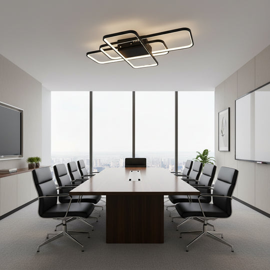 IANUSIS LED Πολυέλαιος με τηλεχειριστήριο 95W, 3 Στοιχεία, Κρύο/Ζεστό/Ουδέτερο φως, Ρυθμιζόμενο, Μαύροι πολυέλαιοι LED με τηλεχειριστήριο Προεπιλεγμένος τίτλος Alessandro Design