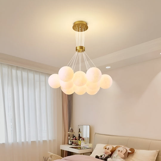 MODERN LOFT Chandelier Bagliore, Globe, 11xE27, Ρυθμιζόμενο ύψος, Gold Modern Chandeliers Προεπιλεγμένος τίτλος Alessandro Design