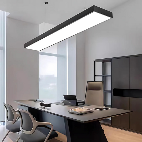 Κρεμαστός πολυέλαιος LED DARIN, 120cm, 23W, Ρυθμιζόμενο ύψος, Cold Light, Black Modern Chandeliers Προεπιλεγμένος τίτλος Alessandro Design