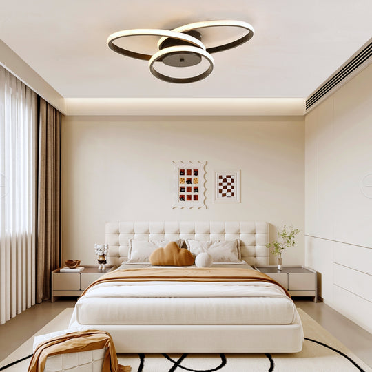 Πολυέλαιος LED με τηλεχειριστήριο ECATERINA 27W, Κρύο/Ζεστό/Ουδέτερο φως, Ρυθμιζόμενο, Μαύροι πολυέλαιοι LED με τηλεχειριστήριο Προεπιλεγμένος τίτλος Alessandro Design