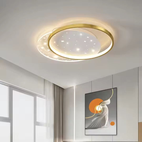 Πολυέλαιος LED με τηλεχειριστήριο LUNARO 38W, 2 κύκλοι, κρύο/ζεστό/ουδέτερο φως, ρυθμιζόμενο, χρυσό λευκό πολυέλαιοι LED με τηλεχειριστήριο Προεπιλεγμένος τίτλος Alessandro Design