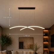 Πολυέλαιος FLUIRA LED με τηλεχειριστήριο, 52W, Κρύο/Ζεστό/Ουδέτερο φως, Ρυθμιζόμενο, Μαύρο - 01_LT103BK.png