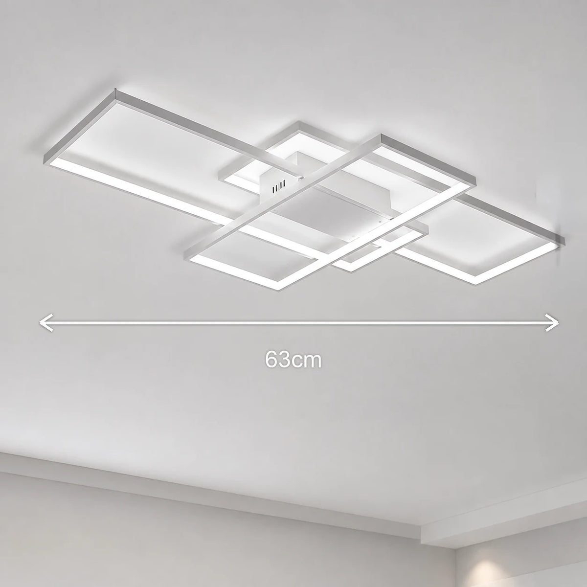 Πολυέλαιος LED με τηλεχειριστήριο LANDYN 78W, Κρύο/Ζεστό/Ουδέτερο φως, Dimable, Λευκό - 01_LT500-3WH.png