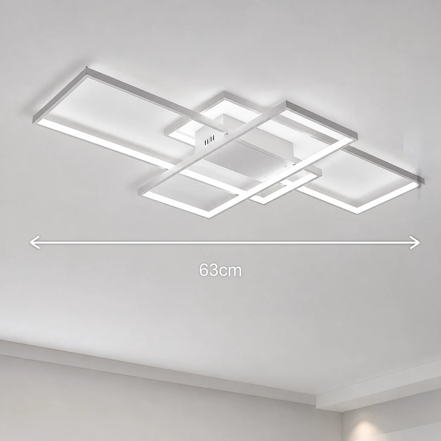 Πολυέλαιος LED με τηλεχειριστήριο LANDYN 78W, Κρύο/Ζεστό/Ουδέτερο φως, Dimable, Λευκό - 01_LT500-3WH.png