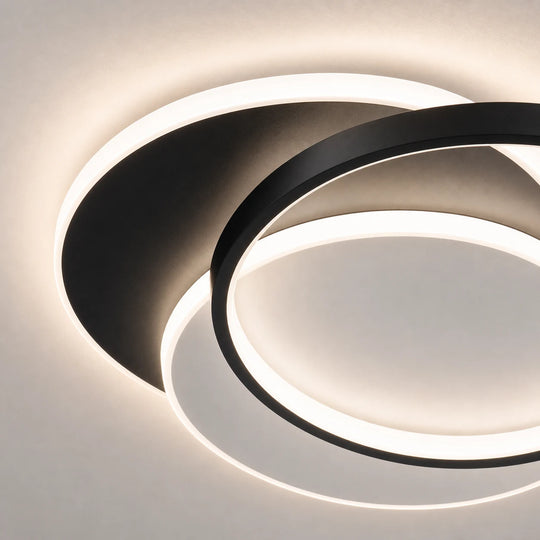 Πολυέλαιος LED με τηλεχειριστήριο CHIARA 67W, 3 κύκλοι, κρύο/θερμ/ουδέτερο φως, ρυθμιζόμενο, μαύρο - LT633-500R_closeup.png
