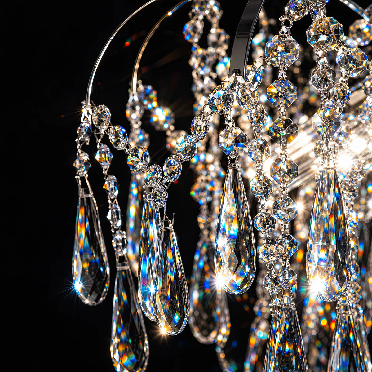 Crystal Chandelier CC9324/5CH, 5x E14, Diameter 48cm, Chrome - 03_CC9324-5CH.png
