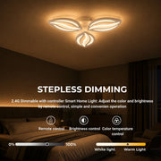 Πολυέλαιος LED με τηλεχειριστήριο ORCHID 40W, 3 Πέταλα, Κρύο/Ζεστό/Ουδέτερο φως, Ρυθμιζόμενο, Λευκό - 03_LT280-3WH.png