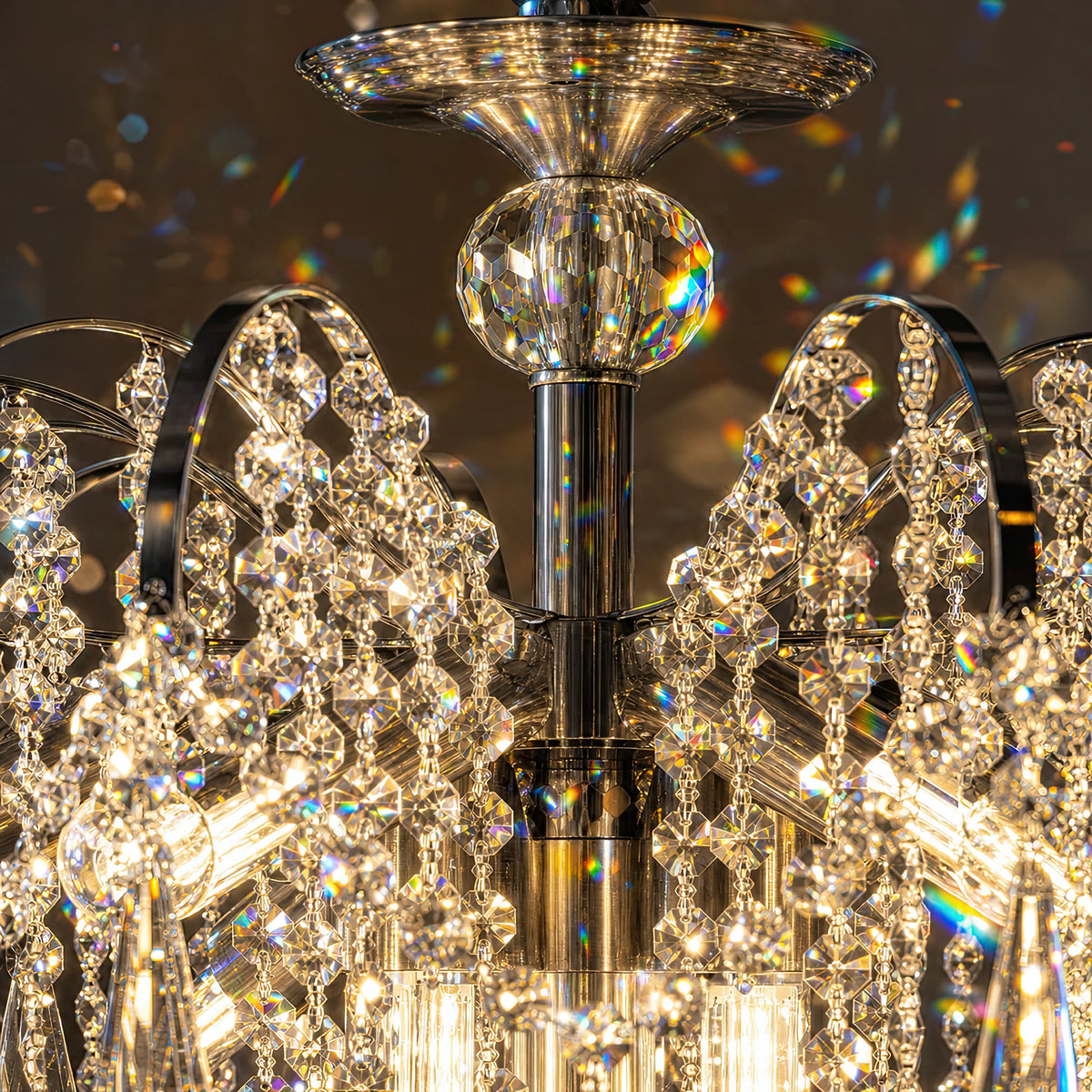 Crystal Chandelier CC9324/5CH, 5x E14, Diameter 48cm, Chrome - 04_CC9324-5CH.png