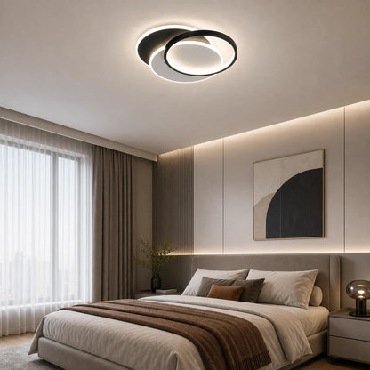 Πολυέλαιος LED με τηλεχειριστήριο CHIARA 67W, 3 κύκλοι, κρύο/θερμό/ουδέτερο φως, ρυθμιζόμενο, μαύρο - LT633-500R_place_bedroom.png