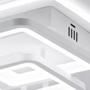 Πολυέλαιος LED με τηλεχειριστήριο ZOE, 60W, 3 τετράγωνα, κρύο/θερμό/ουδέτερο φως, ρυθμιζόμενο, λευκό, μέταλλο και ακρυλικό - LT808-3WH_closeup6000.png