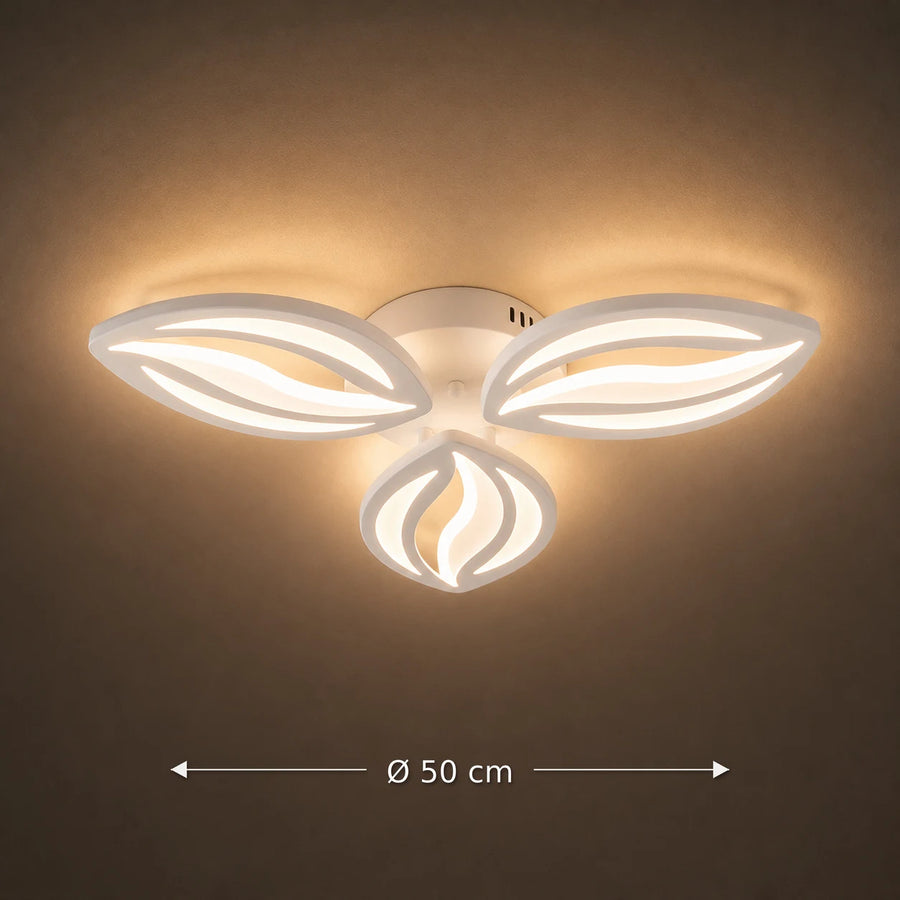 Πολυέλαιος LED με τηλεχειριστήριο ORCHID 40W, 3 Πέταλα, Κρύο/Ζεστό/Ουδέτερο φως, Ρυθμιζόμενο, Λευκό - 05_LT280-3WH.png