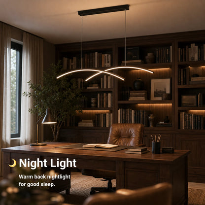 Πολυέλαιος LED με τηλεχειριστήριο FLUIRA, 52W, Κρύο/Ζεστό/Ουδέτερο φως, Ρυθμιζόμενο, Μαύρο - 06_LT103BK.png