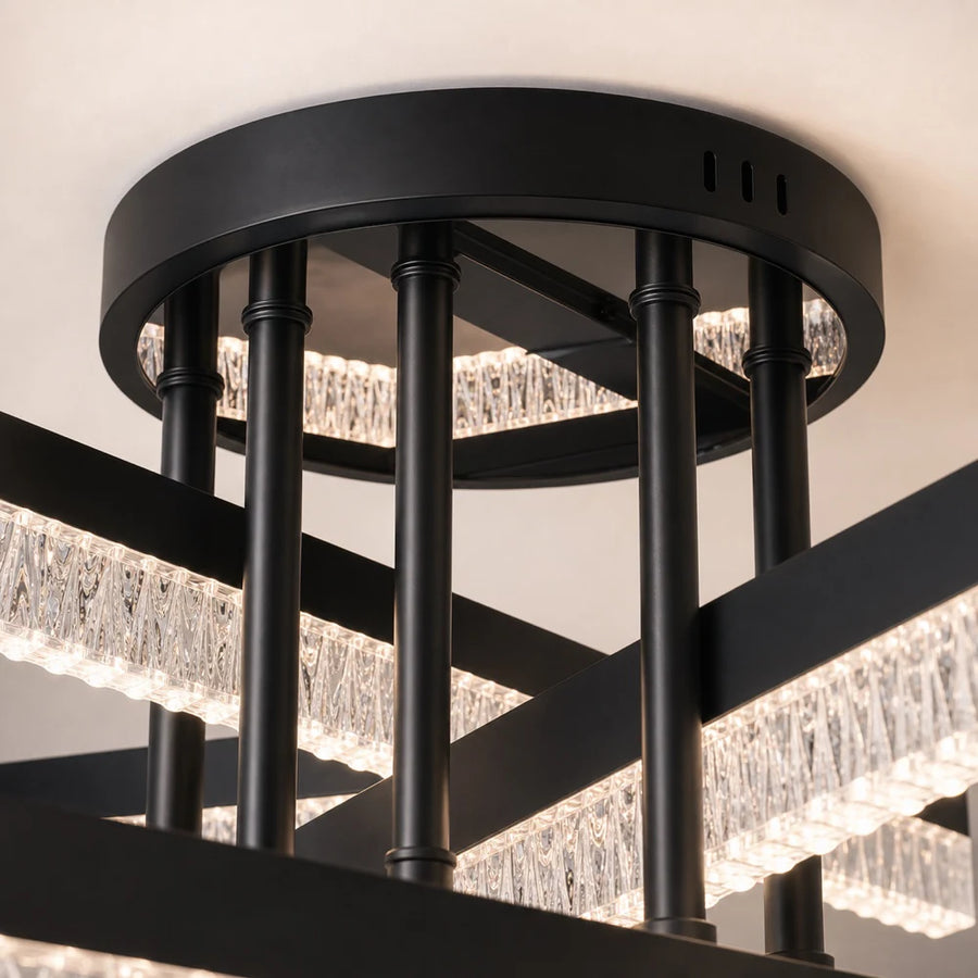 Πολυέλαιος LED με Τηλεχειριστήριο LT179/5BK, 68W, 5 Στοιχεία, Ψυχρό/Ζεστό/Ουδέτερο φως, Ρυθμιζόμενο, Μαύρο - 06_LT179-5BK.png