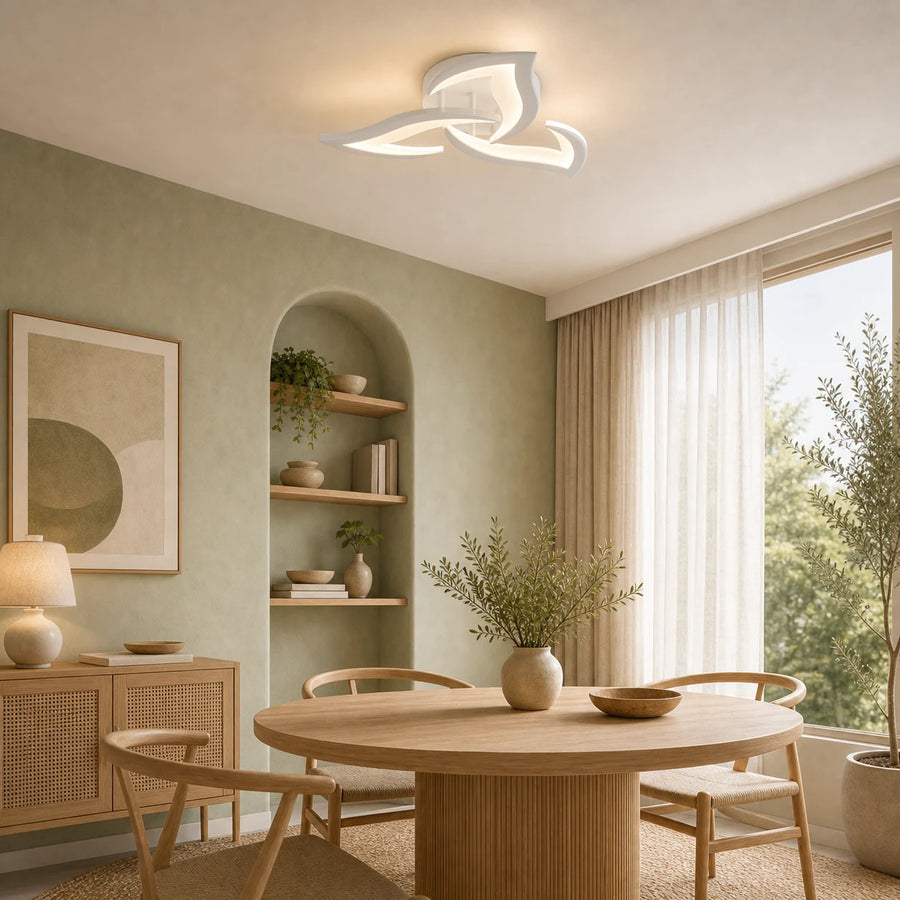 Πολυέλαιος LED με τηλεχειριστήριο LOTUS 32W, 3 Πέταλα, Κρύο/Ζεστό/Ουδέτερο φως, Ρυθμιζόμενο, Λευκό - LT660-3WH_tone.png