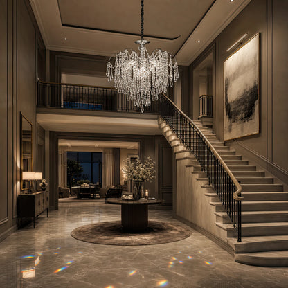 Crystal Chandelier CC9324/5CH, 5x E14, Diameter 48cm, Chrome - 08_CC9324-5CH.png