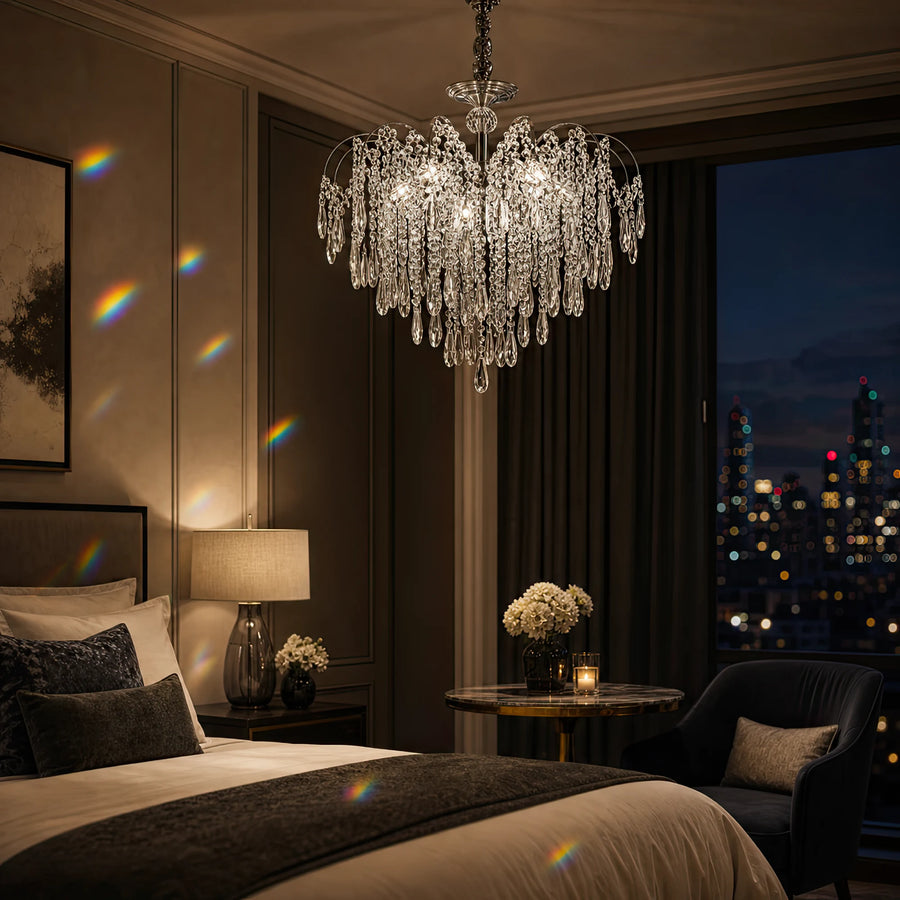 Crystal Chandelier CC9324/5CH, 5x E14, Diameter 48cm, Chrome - 09_CC9324-5CH.png