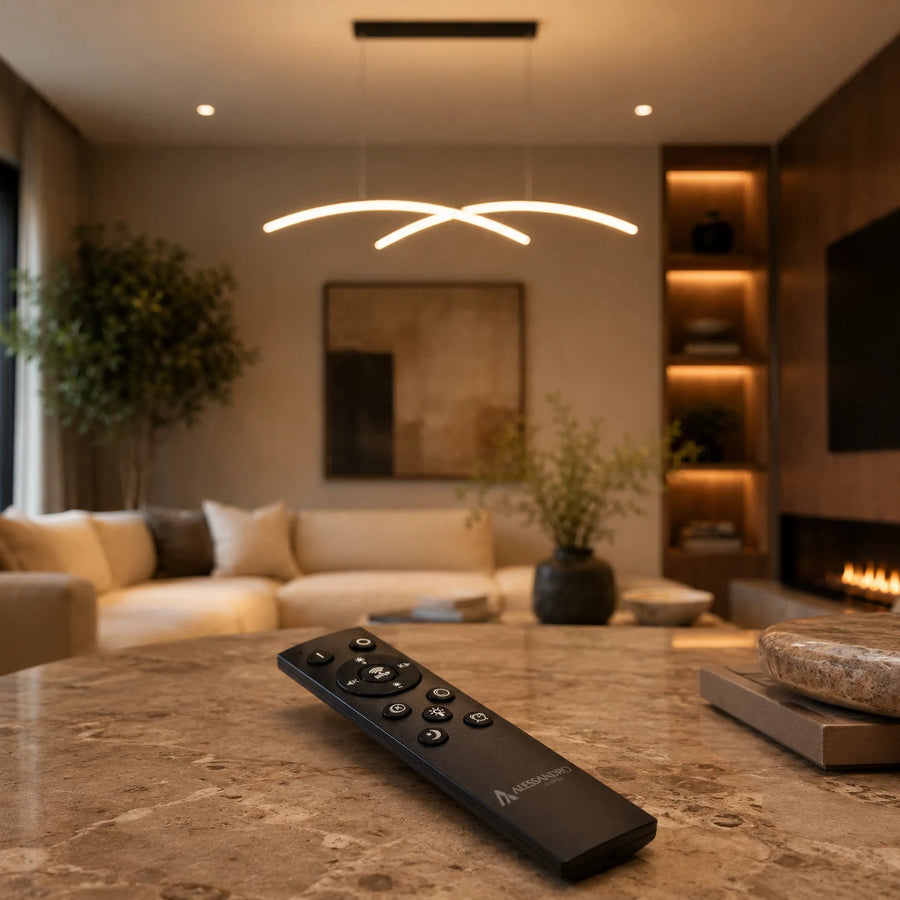 Πολυέλαιος FLUIRA LED με τηλεχειριστήριο, 52W, Κρύο/Ζεστό/Ουδέτερο φως, Ρυθμιζόμενο, Μαύρο - 09_LT103BK.png