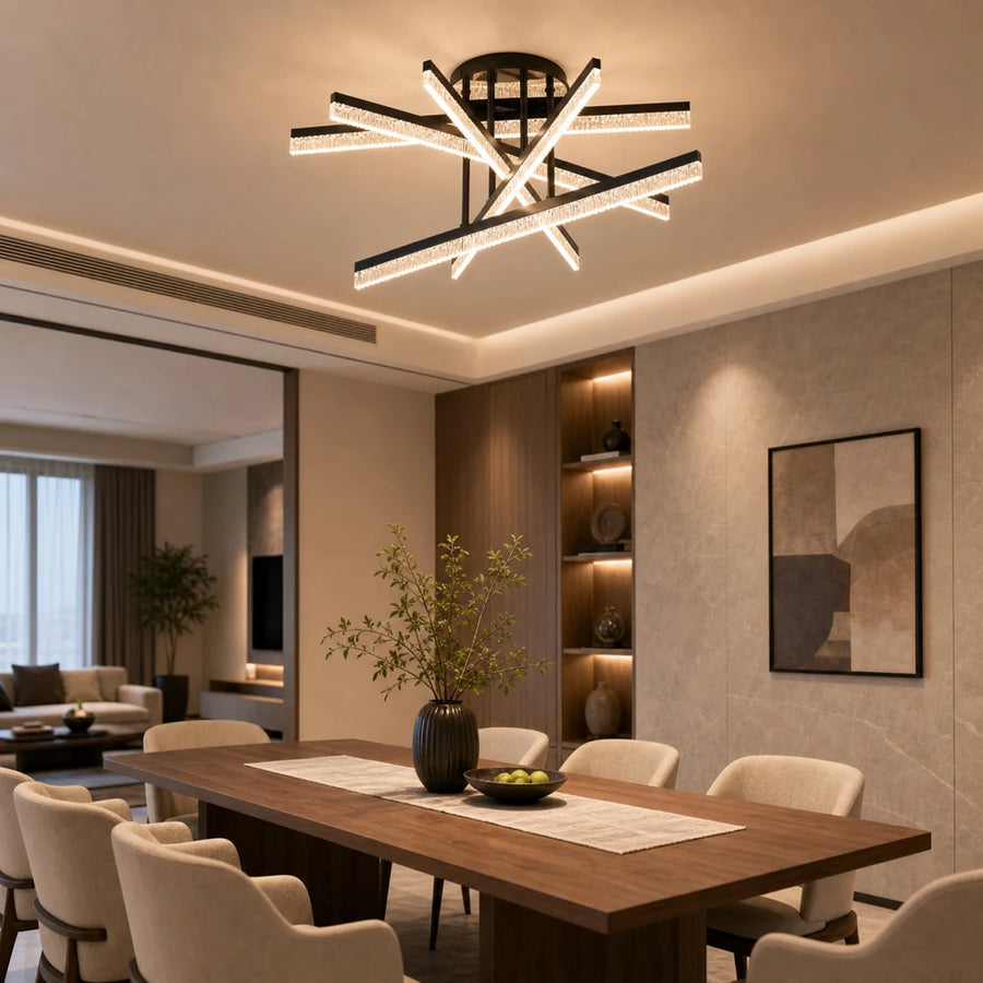 Πολυέλαιος LED με Τηλεχειριστήριο LT179/5BK, 68W, 5 Στοιχεία, Κρύο/Ζεστό/Ουδέτερο φως, Ρυθμιζόμενο, Μαύρο - 09_LT179-5BK.png