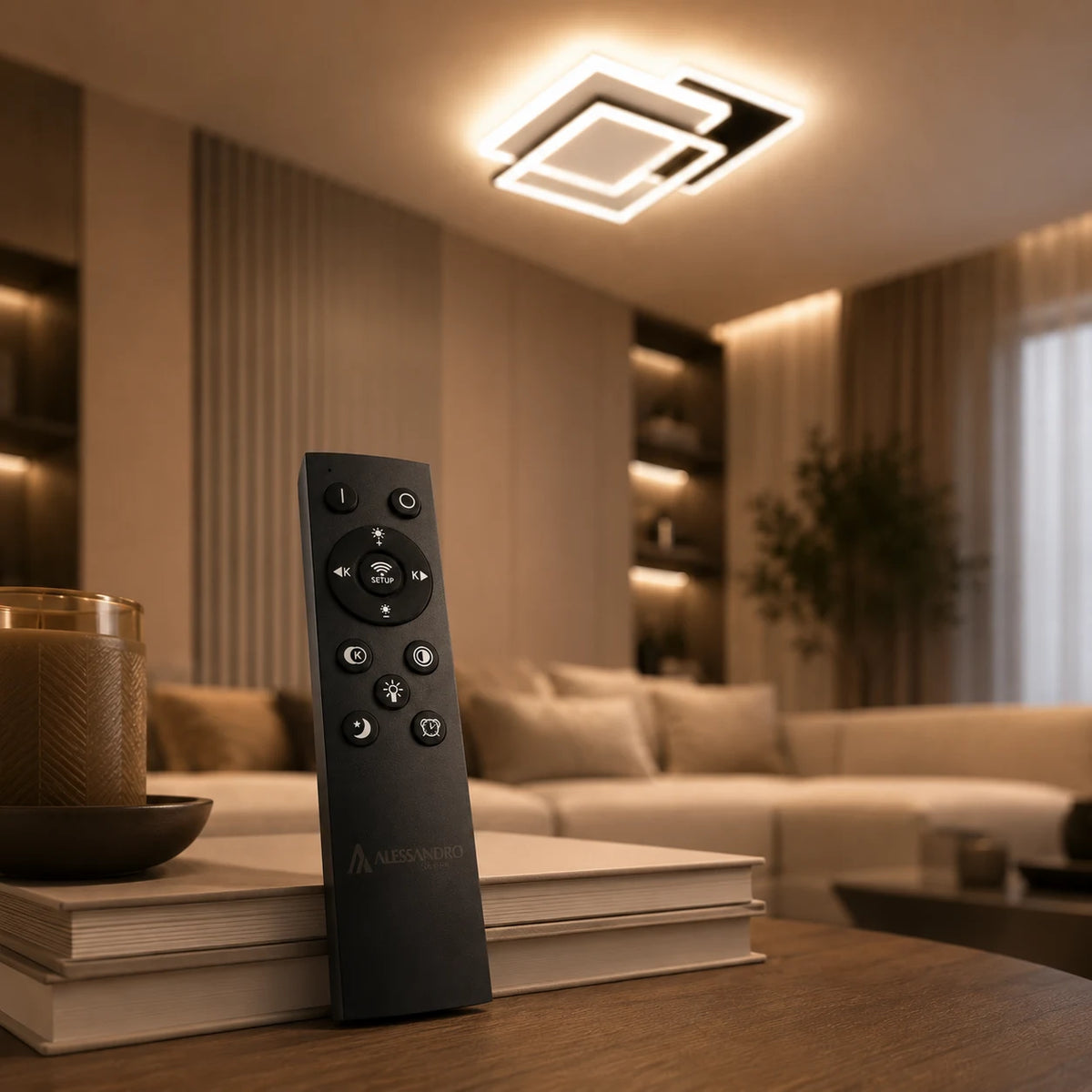Πολυέλαιος LED με τηλεχειριστήριο CHIARA 98W, 3 Τετράγωνα, Κρύο/Ζεστό/Ουδέτερο φως, Ρυθμιζόμενο, Μαύρο - LT633-500P_x01.png