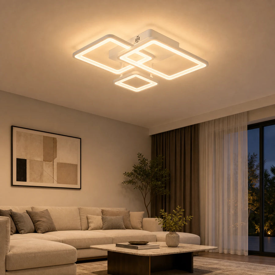 Πολυέλαιος LED με τηλεχειριστήριο ZOE, 60W, 3 τετράγωνα, κρύο/θερμό/ουδέτερο φως, ρυθμιζόμενο, λευκό, μέταλλο και ακρυλικό - LT808-3WH_tone.png
