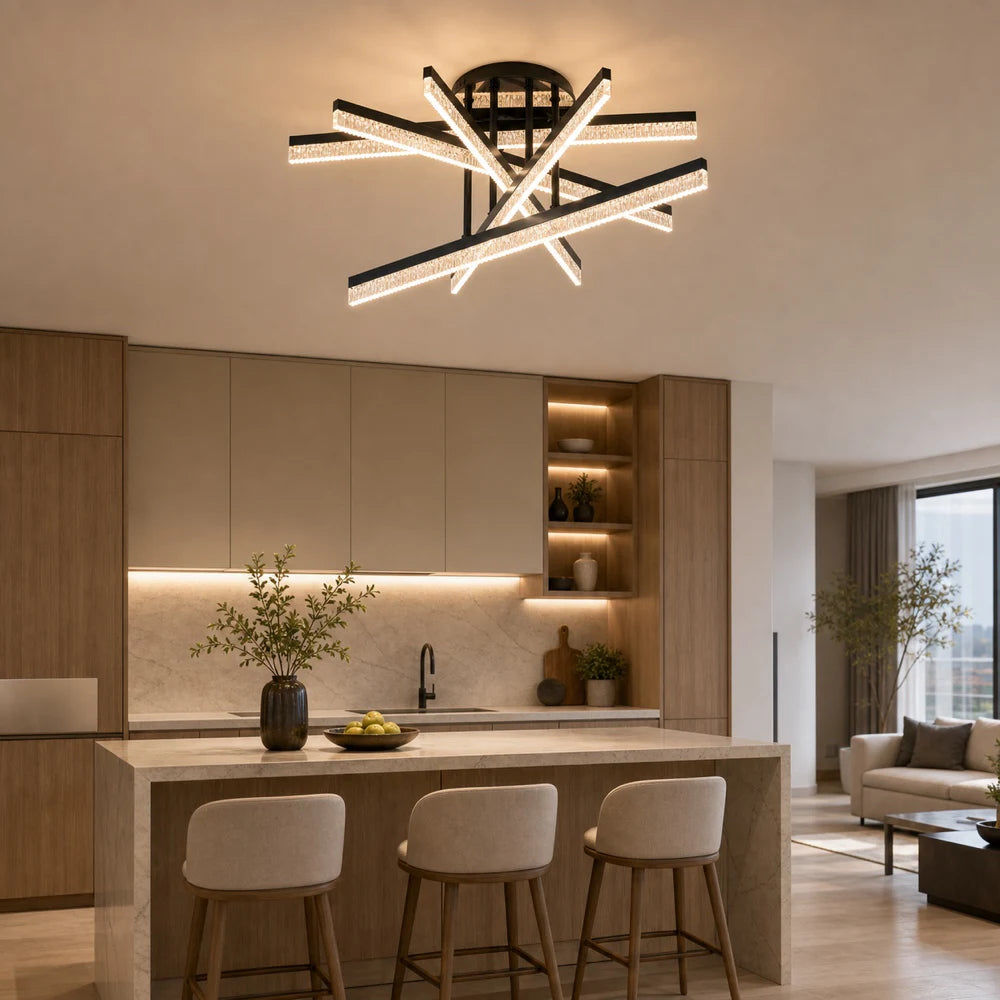 Πολυέλαιος LED με Τηλεχειριστήριο LT179/5BK, 68W, 5 Στοιχεία, Κρύο/Ζεστό/Ουδέτερο φως, Ρυθμιζόμενο, Μαύρο - 12_LT179-5BK.png