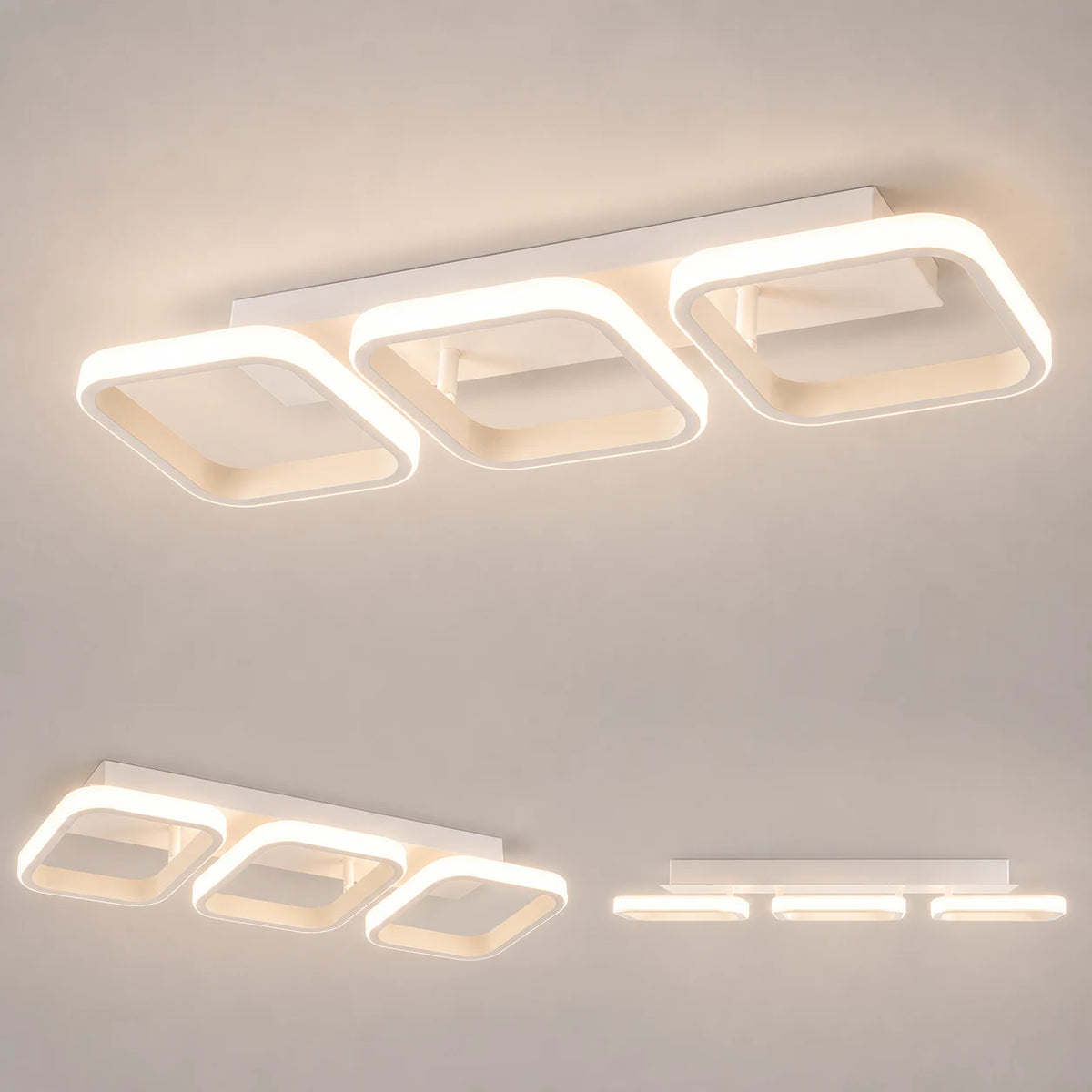 Πολυέλαιος LED VERTEX 34W, 3 Τετράγωνα, Γραμμικό, Κρύο/Ζεστό/Ουδέτερο φως, Λευκό - 13_LL770-3WH.png