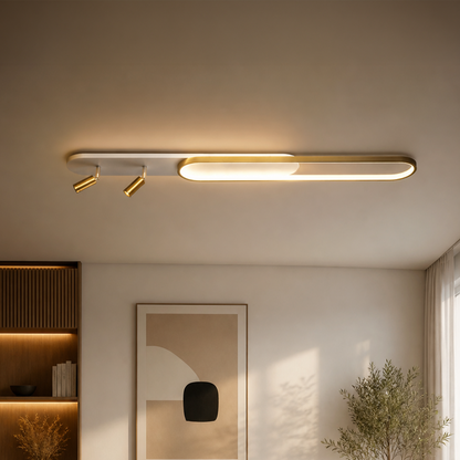 Πολυέλαιος LED με ρυθμιζόμενο προβολέα FISSO Camilla, 66W, Κρύο/Ζεστό/Ουδέτερο φως, Γυαλιστερό Χρυσό LED Πολυέλαιοι Προεπιλεγμένος τίτλος Alessandro Design