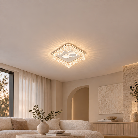 Πολυέλαιος STARK LED, 20W, Διάμετρος 19cm, Ζεστό/Ουδέτερο/Ψυχρό φως, Λευκό, Μεταλλικό και Ακρυλικό