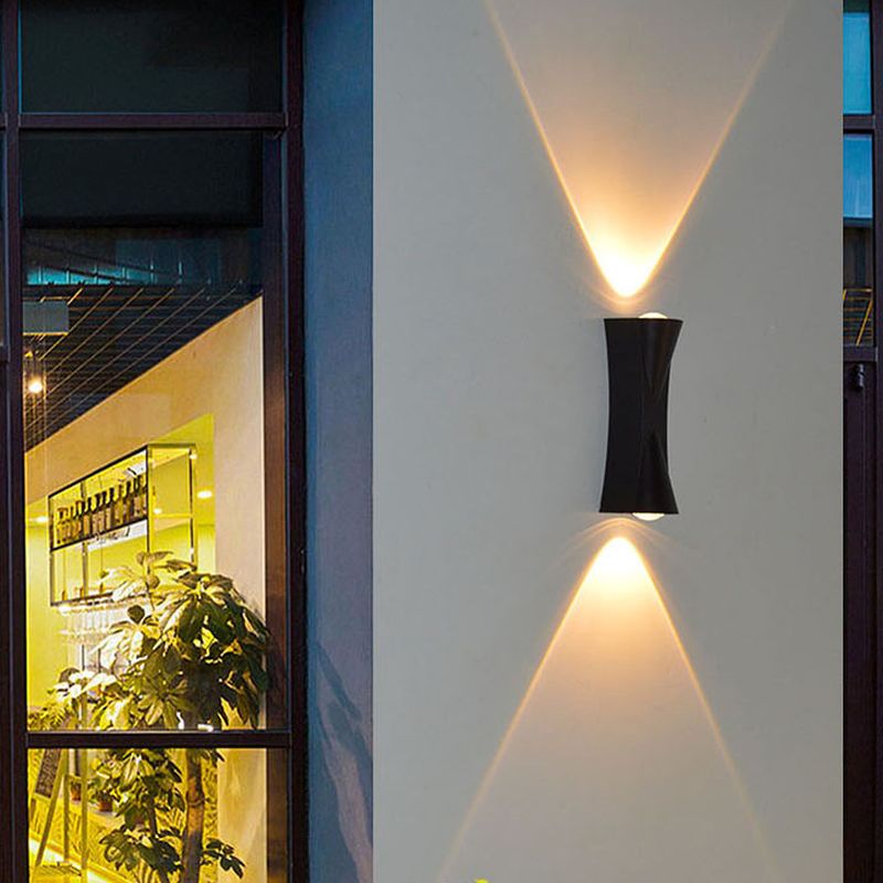 Φωτιστικό τοίχου LED AX220 για εξωτερικό και εσωτερικό, 2 πηγές x 10W, μεταλλικό, μαύρο, 3000K Φώτα τοίχου εξωτερικού χώρου Προεπιλεγμένος τίτλος Alessandro Design