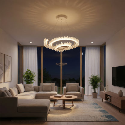 Πολυέλαιος LED με Τηλεχειριστήριο LT188WH, κρύσταλλο και μέταλλο, 40W, ρυθμιζόμενο, ρυθμιζόμενο ύψος, δροσερό/θερμό/ουδέτερο φως, πολυέλαιοι LED πολυτελείας φωτισμού με τηλεχειριστήριο προεπιλεγμένος τίτλος Alessandro Design