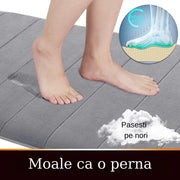 Χαλάκι μπάνιου, 50x80 cm, Γκρι, Αντιολισθητικό, απορροφητικό πατάκι μπάνιου Προεπιλεγμένος τίτλος Alessandro Design