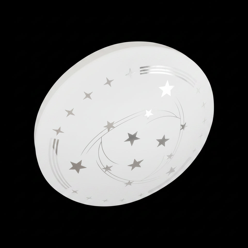 Star LED φωτιστικό οροφής 23 cm, 22W, 3000K / 4000K / 6000K, Λευκά, μεταλλικά και ακρυλικά φωτιστικά οροφής LED Προεπιλεγμένος τίτλος Alessandro Design