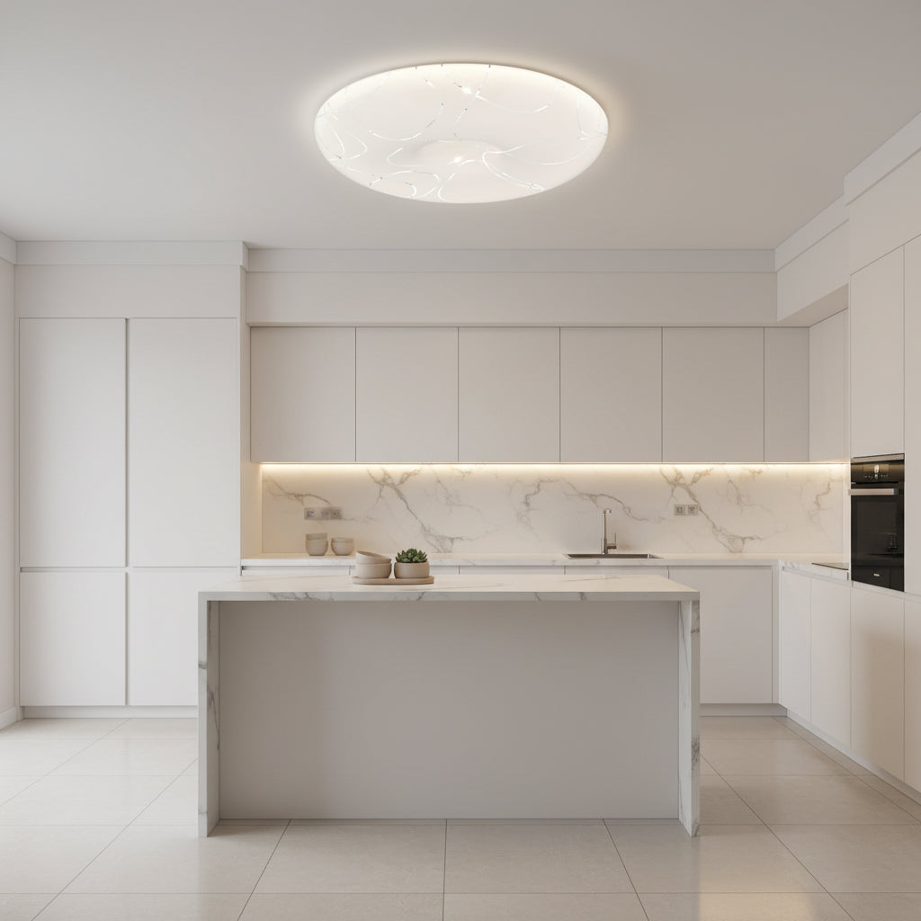 Φωτιστικό οροφής LED 35 cm, 31W, 3000K / 4000K / 6000K, Λευκά, μεταλλικά και ακρυλικά φωτιστικά οροφής LED Προεπιλεγμένος τίτλος Alessandro Design