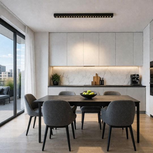 Γραμμικό πλέγμα προβολέα LED Εφαρμοσμένο 24 W, ουδέτερο φως 4000k, 20 πηγές, 54 x 3,5 x 6,5 cm φώτα οροφής LED Προεπιλεγμένος τίτλος Alessandro Design