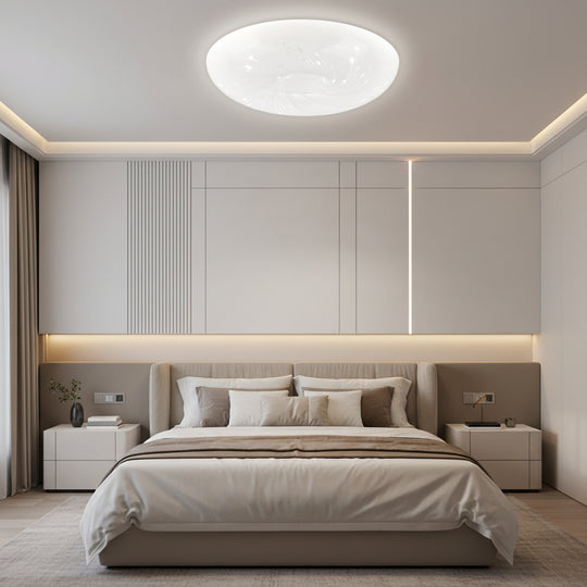 Φωτιστικό οροφής LED 35 cm, 31W, 3000K / 4000K / 6000K, Λευκά, μεταλλικά και ακρυλικά φωτιστικά οροφής LED Προεπιλεγμένος τίτλος Alessandro Design