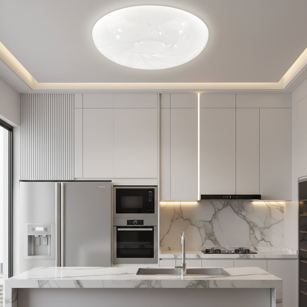 Φωτιστικό οροφής LED 35 cm, 31W, 3000K / 4000K / 6000K, Λευκά, μεταλλικά και ακρυλικά φωτιστικά οροφής LED Προεπιλεγμένος τίτλος Alessandro Design
