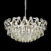 Crystal Candelabra CC5122/500CR 9x E14, Διάμετρος 50cm, Γυαλιστερό Chrome, Ρυθμιζόμενο ύψος Crystal Candelabra Προεπιλεγμένος τίτλος Alessandro Design