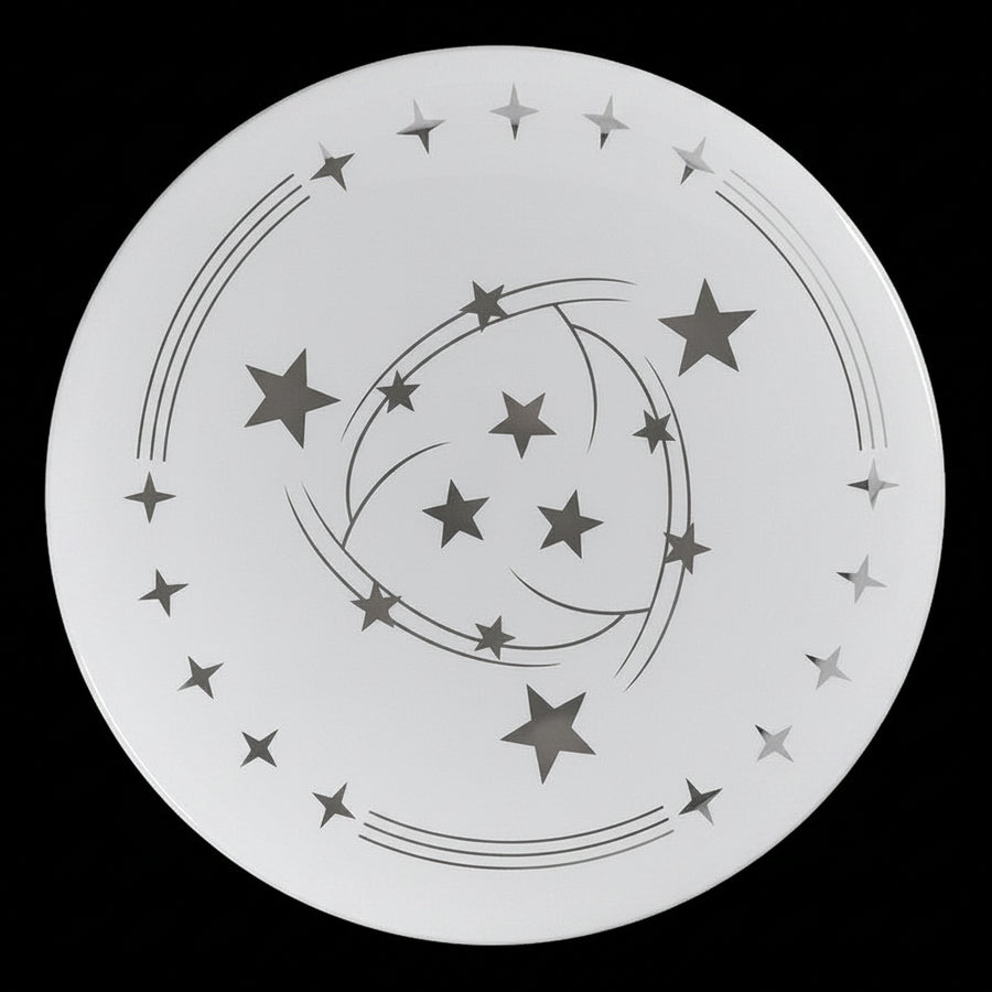 Star LED φωτιστικό οροφής 23 cm, 22W, 3000K / 4000K / 6000K, Λευκά, μεταλλικά και ακρυλικά φωτιστικά οροφής LED Προεπιλεγμένος τίτλος Alessandro Design