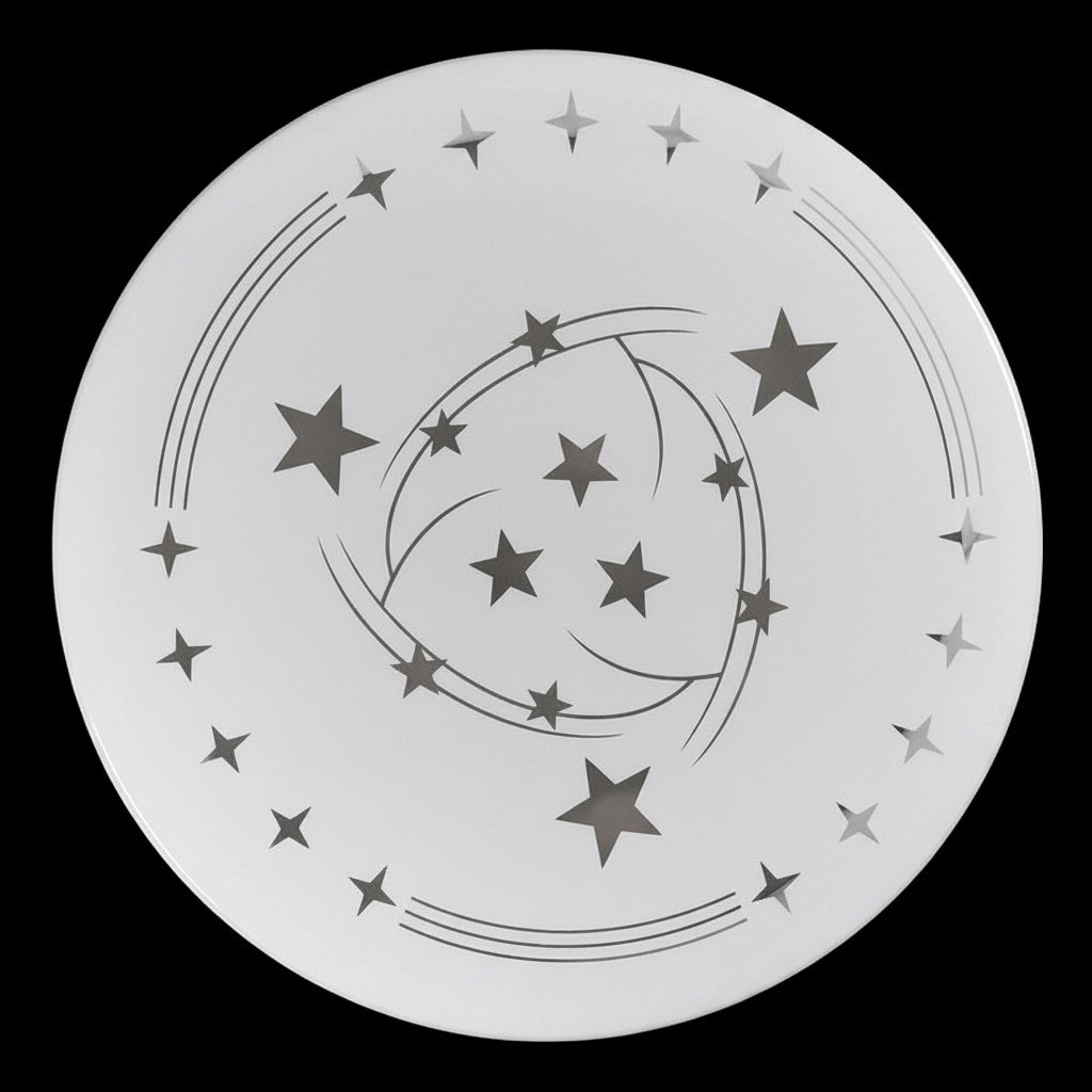 Star LED φωτιστικό οροφής 35 cm, 31W, 3000K / 4000K / 6000K, Λευκά, μεταλλικά και ακρυλικά φωτιστικά οροφής LED Προεπιλεγμένος τίτλος Alessandro Design