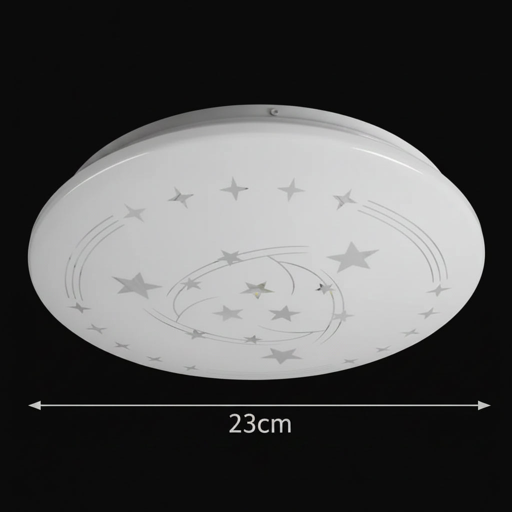 Star LED φωτιστικό οροφής 23 cm, 22W, 3000K / 4000K / 6000K, Λευκά, μεταλλικά και ακρυλικά φωτιστικά οροφής LED Προεπιλεγμένος τίτλος Alessandro Design