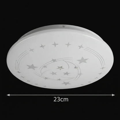 Star LED φωτιστικό οροφής 23 cm, 22W, 3000K / 4000K / 6000K, Λευκά, μεταλλικά και ακρυλικά φωτιστικά οροφής LED Προεπιλεγμένος τίτλος Alessandro Design