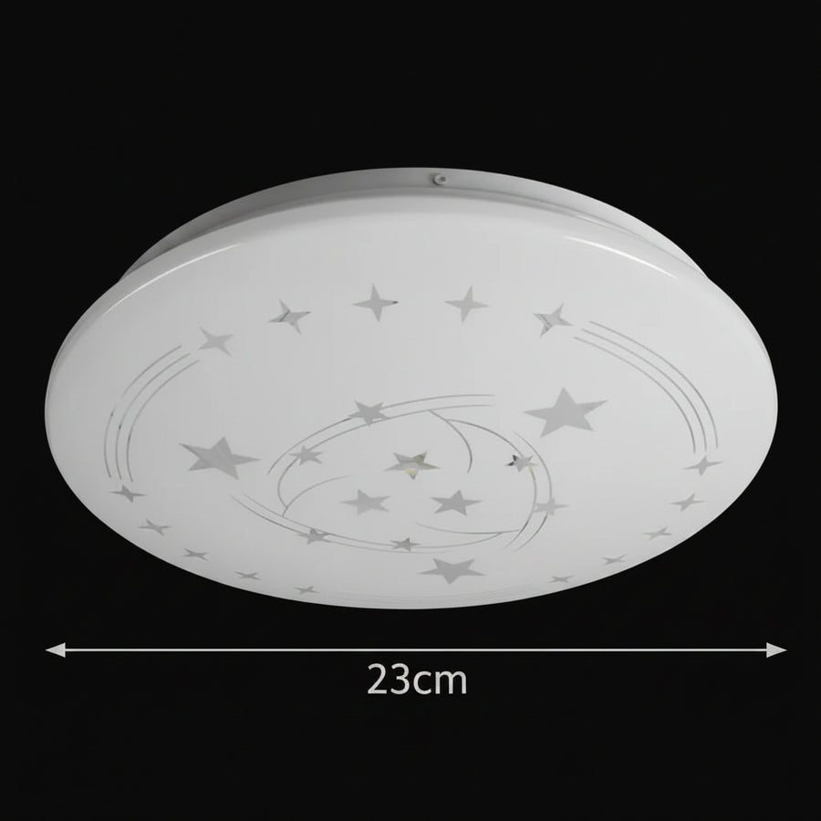 Star LED φωτιστικό οροφής 23 cm, 22W, 3000K / 4000K / 6000K, Λευκά, μεταλλικά και ακρυλικά φωτιστικά οροφής LED Προεπιλεγμένος τίτλος Alessandro Design