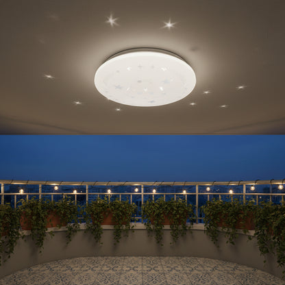 Star LED φωτιστικό οροφής 23 cm, 22W, 3000K / 4000K / 6000K, Λευκά, μεταλλικά και ακρυλικά φωτιστικά οροφής LED Προεπιλεγμένος τίτλος Alessandro Design